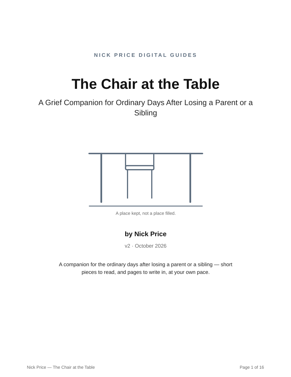 The Chair at the Table cover
